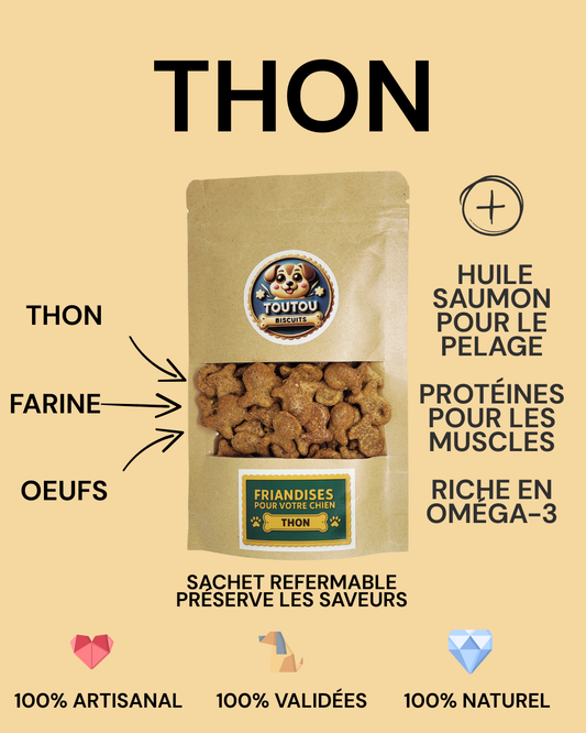 BISCUITS AU THON (avec de l'huile de saumon)