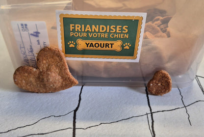 FRIANDISES AU YAOURT (avec de l'huile de saumon)