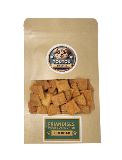 Biscuits croquants pour chien au cheddar – Toutou Biscuits