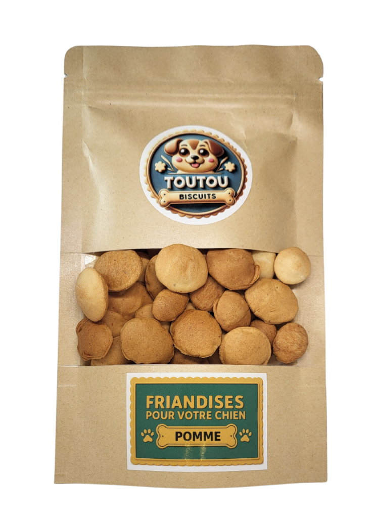 Biscuits pour chien à la pomme – croustillants et sains-toutoubiscuits