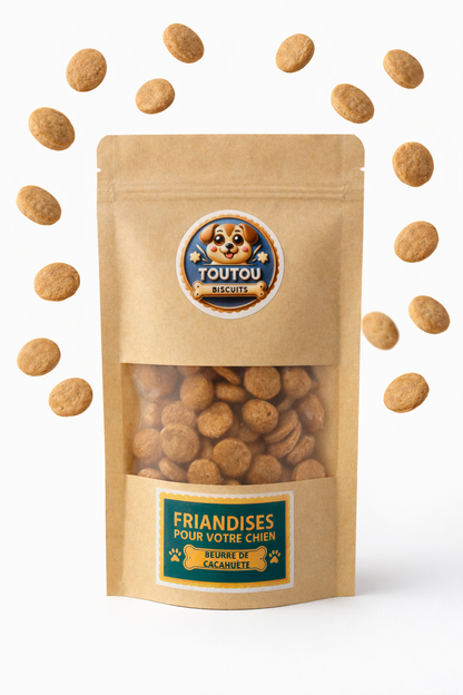 sachet beurre de cacahuete avec forme 